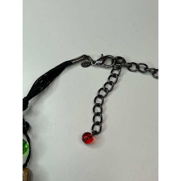 Premier Designs Colorful Multi Strand String Knotted Necklace 23" - Picture 2 of 3